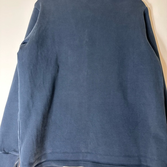 KITH Lenox mock neck box logo long sleeve sweatshirt size M navy - Picture 9 of 12